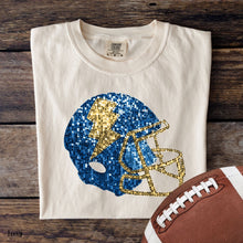Load image into Gallery viewer, Assorted Faux Sequin Football Helmets Direct To Film (DTF) Transfers