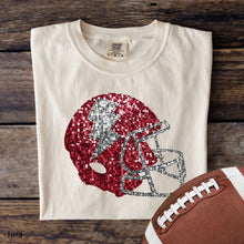 Load image into Gallery viewer, Assorted Faux Sequin Football Helmets Direct To Film (DTF) Transfers