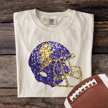 Load image into Gallery viewer, Assorted Faux Sequin Football Helmets Direct To Film (DTF) Transfers