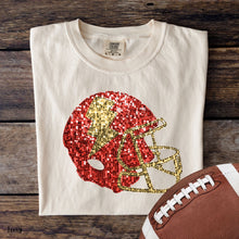 Load image into Gallery viewer, Assorted Faux Sequin Football Helmets Direct To Film (DTF) Transfers