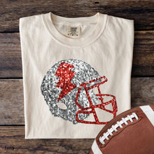 Load image into Gallery viewer, Assorted Faux Sequin Football Helmets Direct To Film (DTF) Transfers
