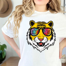 Load image into Gallery viewer, TIGER Tie Die Aviator Mascots Direct To Film (DTF) Transfers