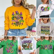 Load image into Gallery viewer, Assorted MARDI GRAS Direct To Film (DTF) Transfers