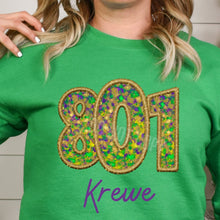 Load image into Gallery viewer, Assorted Bling Blur Mardi Gras KBD OG Filled Embroidery Direct To Film (DTF) Transfers