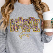 Load image into Gallery viewer, Assorted Flat Shimmer Mardi Gras KBD OG Filled Embroidery Direct To Film (DTF) Transfers