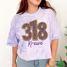 Load image into Gallery viewer, Assorted Glitter Mardi Gras KBD OG Filled Embroidery Direct To Film (DTF) Transfers