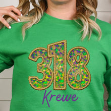 Load image into Gallery viewer, Assorted Bling Blur Mardi Gras KBD OG Filled Embroidery Direct To Film (DTF) Transfers