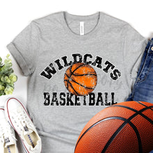 Load image into Gallery viewer, Assorted Arched Mascots Distressed or Non-Distressed Basketball Direct To Film (DTF) Transfers