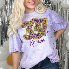 Load image into Gallery viewer, Assorted Flat Shimmer Mardi Gras KBD OG Filled Embroidery Direct To Film (DTF) Transfers