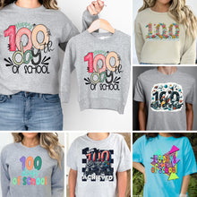 Load image into Gallery viewer, Assorted 100 Days of School Direct To Film (DTF) Transfer