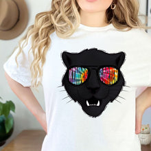 Load image into Gallery viewer, PANTHER Tie Die Aviator Mascots Direct To Film (DTF) Transfers