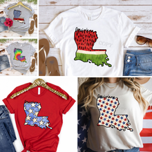 Load image into Gallery viewer, Assorted Louisiana Direct To Film (DTF) Transfers