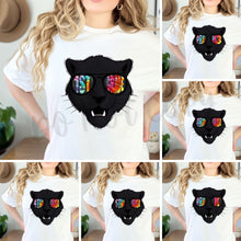 Load image into Gallery viewer, PANTHER Tie Die Aviator Mascots Direct To Film (DTF) Transfers