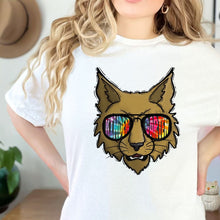 Load image into Gallery viewer, BOBCAT Tie Die Aviator Mascots Direct To Film (DTF) Transfers