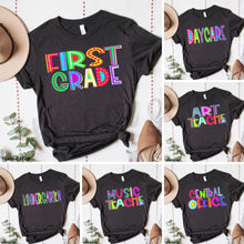 Load image into Gallery viewer, Assorted Bright School Grades & Titles Direct To Film (DTF) Transfers