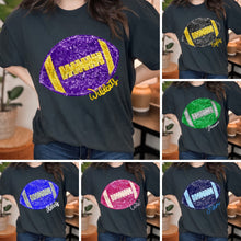 Load image into Gallery viewer, Assorted Faux Sequin and Embroidery Footballs WITHOUT MASCOTS Direct To Film (DTF) Transfers