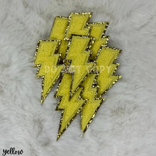 Load image into Gallery viewer, Chenille Lightning Bolts Apprx 2-2.5" RTS