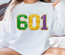 Load image into Gallery viewer, Assorted MARDI GRAS Faux Chenille Direct To Film (DTF) Transfers