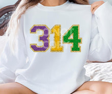 Load image into Gallery viewer, Assorted MARDI GRAS Faux Chenille Direct To Film (DTF) Transfers