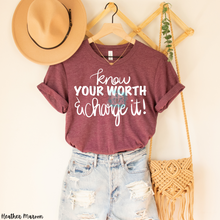 Load image into Gallery viewer, KBD Original Know Your Worth And Charge It! Low Heat WHITE RTS