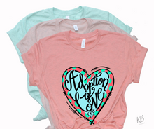 Load image into Gallery viewer, Adoption Is Love High Heat Full Color Soft Screen Print RTS