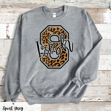 Load image into Gallery viewer, Assorted Leopard Letter Mascot Direct To Film (DTF) Transfers