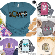 Load image into Gallery viewer, Assorted Easter Designs Direct To Film (DTF) Transfers