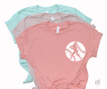 Load image into Gallery viewer, Distressed Ball Player High Heat Single Color Soft Screen Print RTS