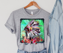Load image into Gallery viewer, Watercolor Headdress High Heat Full Color Soft Screen Print RTS