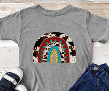 Load image into Gallery viewer, Cowhide Rainbow High Heat Full Color Soft Screen Print RTS