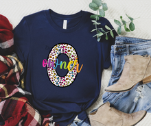 Load image into Gallery viewer, Assorted Bright Leopard Letter Title or Grade Direct To Film (DTF) Transfer