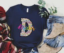 Load image into Gallery viewer, Assorted Bright Leopard Letter Title or Grade Direct To Film (DTF) Transfer