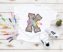 Load image into Gallery viewer, Assorted Bright Leopard Letter Title or Grade Direct To Film (DTF) Transfer