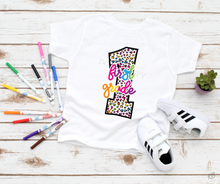 Load image into Gallery viewer, Assorted Bright Leopard Letter Title or Grade Direct To Film (DTF) Transfer