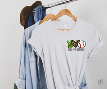 Load image into Gallery viewer, Peace, Love, Baseball High Heat Full Color Soft Screen Print RTS