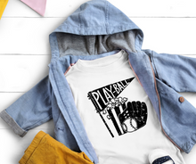 Load image into Gallery viewer, Play Ball High Heat Single Color BLACK Soft Screen Print RTS