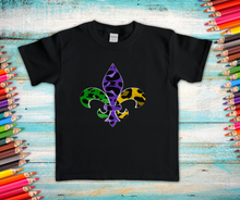 Load image into Gallery viewer, Leopard Fleur de Lis High Heat Full Color Super Soft Screen Print RTS