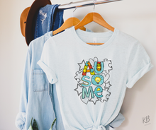 Load image into Gallery viewer, Ausome Autism Awareness High Heat Full Color Super Soft Screen Print RTS
