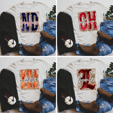 Load image into Gallery viewer, Assorted Leopard Background Foiled Designs Direct To Film (DTF) Transfer