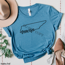 Load image into Gallery viewer, <CUSTOM> DUO State Outline of (50) Low Heat Single Color ANY COLOR Screen Print