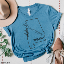 Load image into Gallery viewer, <CUSTOM> DUO State Outline of (50) Low Heat Single Color ANY COLOR Screen Print