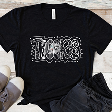 Load image into Gallery viewer, Tigers Funky Letters Low Heat Single Color WHITE Screen Print RTS