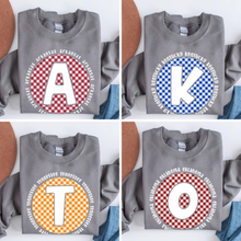 Load image into Gallery viewer, Assorted Round Gingham Design Direct To Film (DTF) Transfers