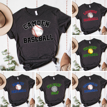 Load image into Gallery viewer, Assorted Distressed Team with Image Direct To Film (DTF) Transfers