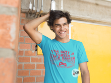 Load image into Gallery viewer, I'm Not A Player. I'm A Gamer. Players Get Chicks. I Get Achievements. Single Color RED Low Heat Screen Print RTS