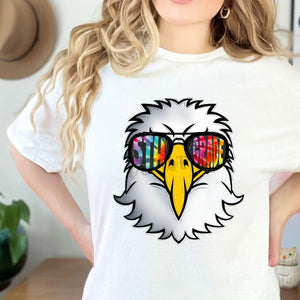 EAGLE Tie Die Aviator Mascots Direct To Film (DTF) Transfers