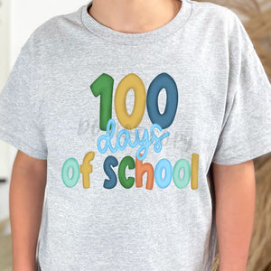 Assorted 100 Days of School Direct To Film (DTF) Transfer
