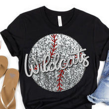 Load image into Gallery viewer, Assorted Faux Sequin &amp; Embroidery BASEBALL [Team] Direct To Film (DTF) Transfers
