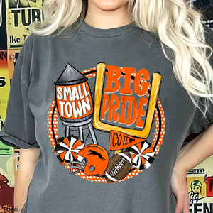 KBD OG Small Town Big Pride Football GREYHOUNDS Orange , White and Black