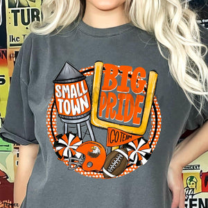KBD OG Small Town Big Pride Football EAGLES White, Black Orange